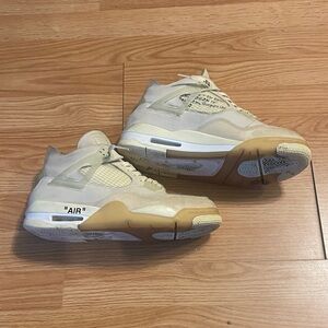 Off-White Cream High-Top Sneakers